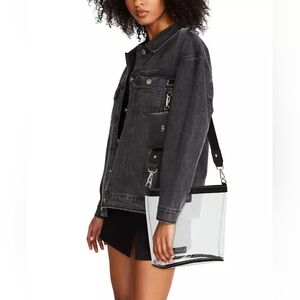 Madden Girl-Cleo Transparent Basket Bag Crossbody (NWOT)